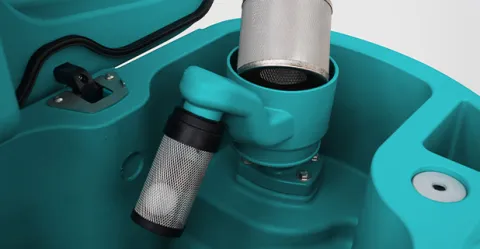 Lavasciuga industriale E81 con filtro antipolvere in acciaio