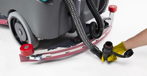 Lavasciuga industriale E85 con tubo scarico flessibile