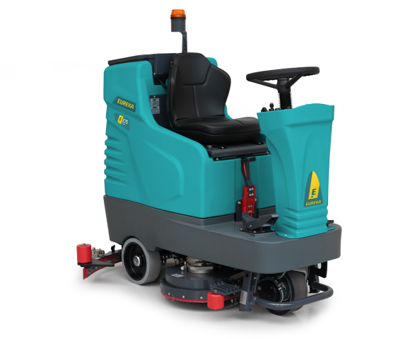 Lavasciuga industriale E75 uomo a bordo