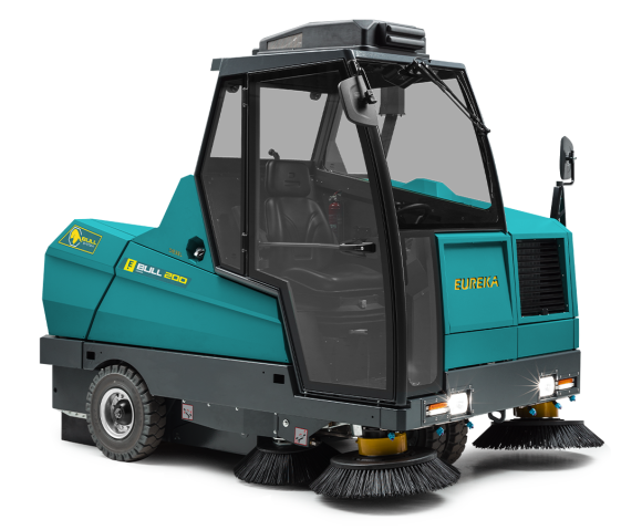 BULL 200 Spazzatrice Industriale uomo a bordo Eureka